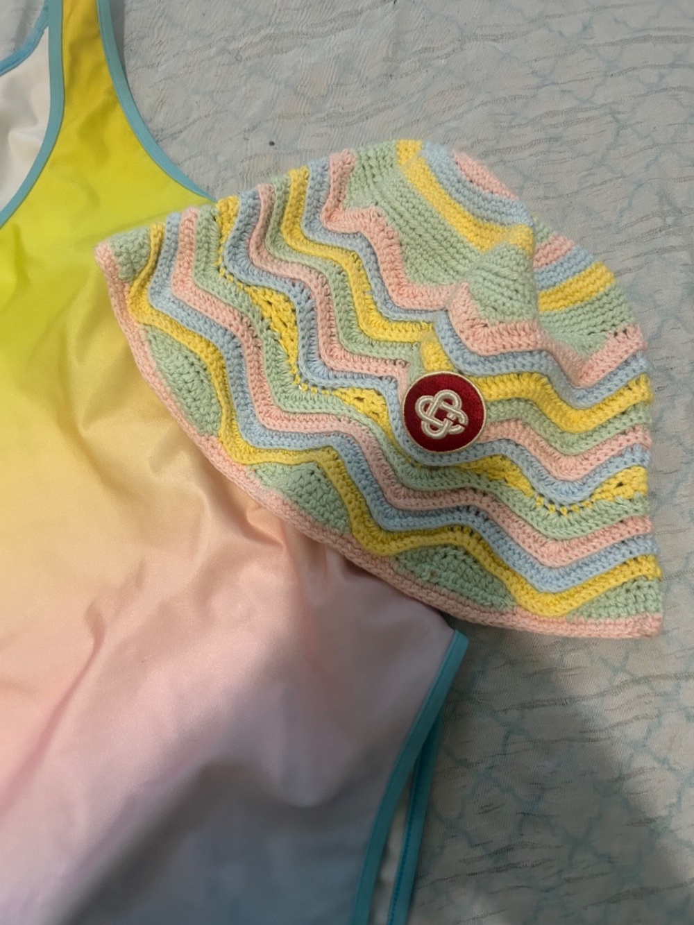 Womens Casablanca swim suit and crochet hat - Picture 2 of 5